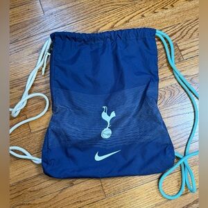 Nike Tottenham Stadium Drawstring Backpack Hotspur FC Blue Gym Cinch Bag Sack